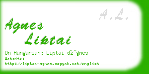 agnes liptai business card